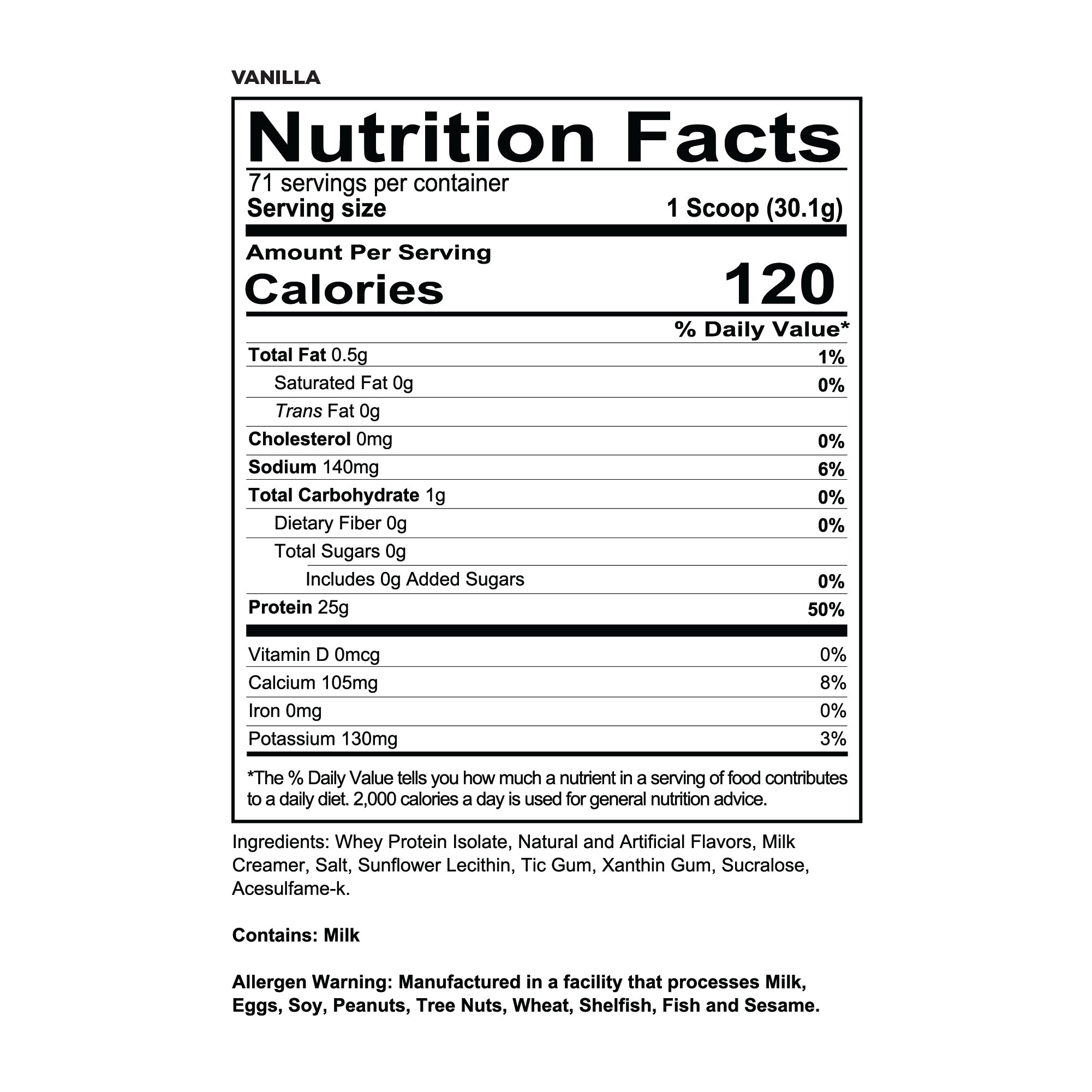 Isotope - 100% Whey Isolate Protein (5 LB)