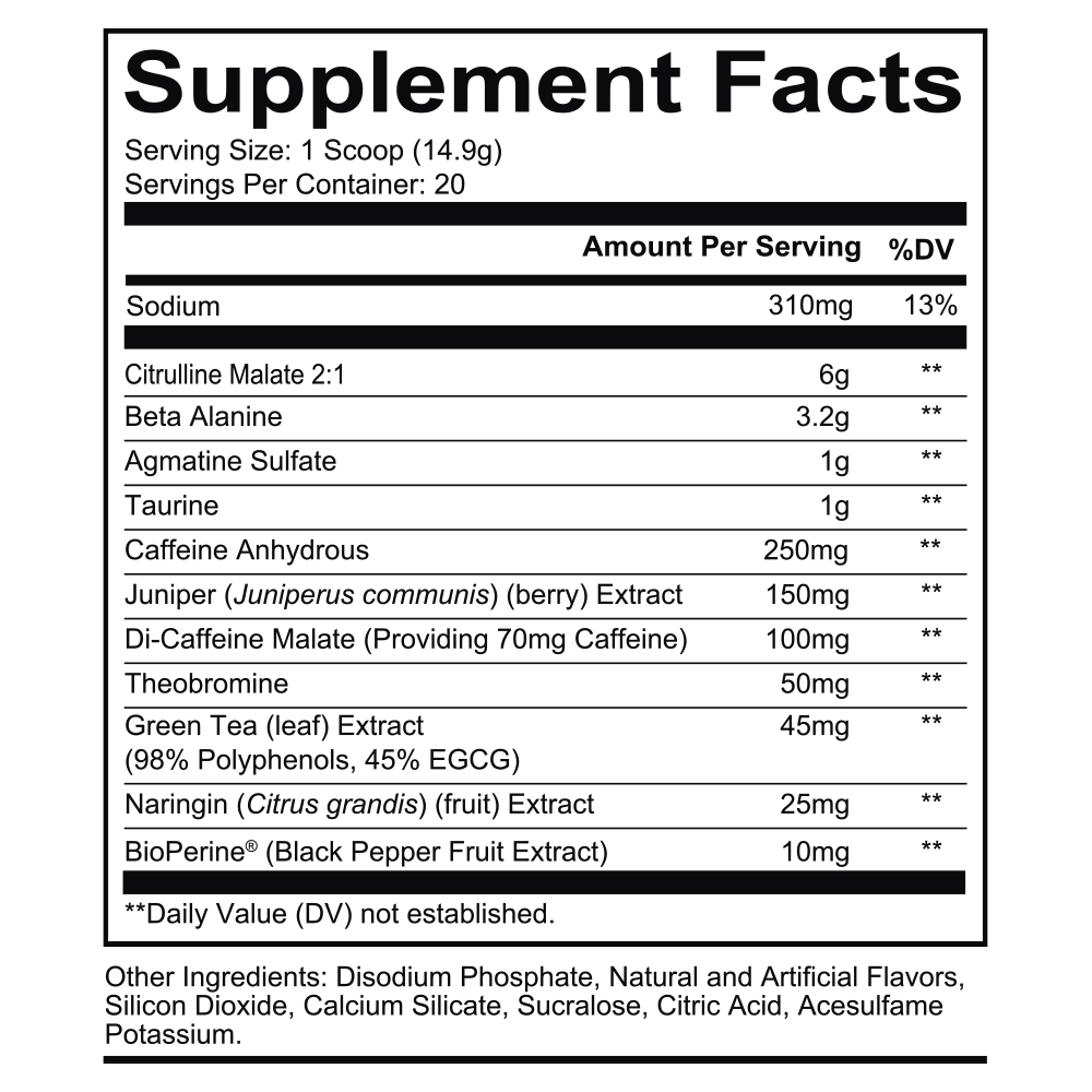 TOTAL WAR PREWORKOUT (50 Servings)