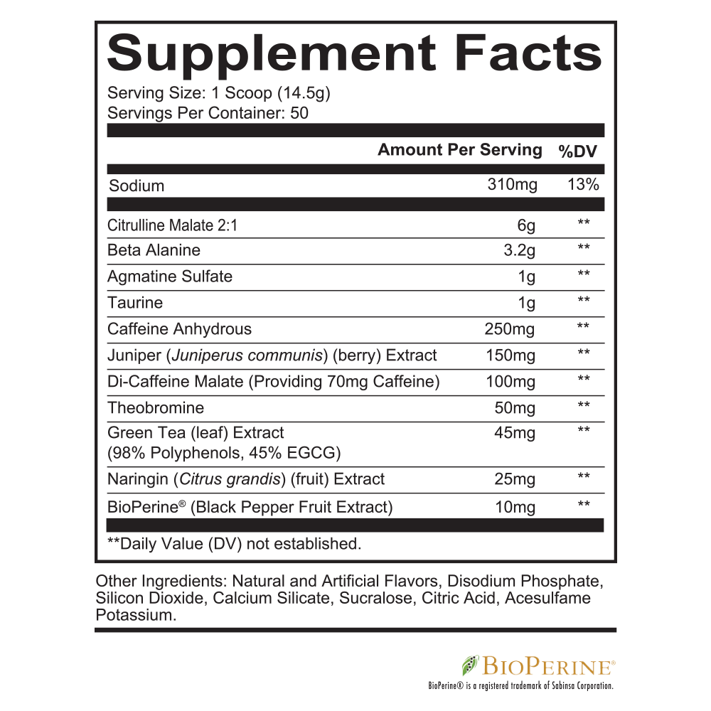 TOTAL WAR PREWORKOUT (50 Servings)