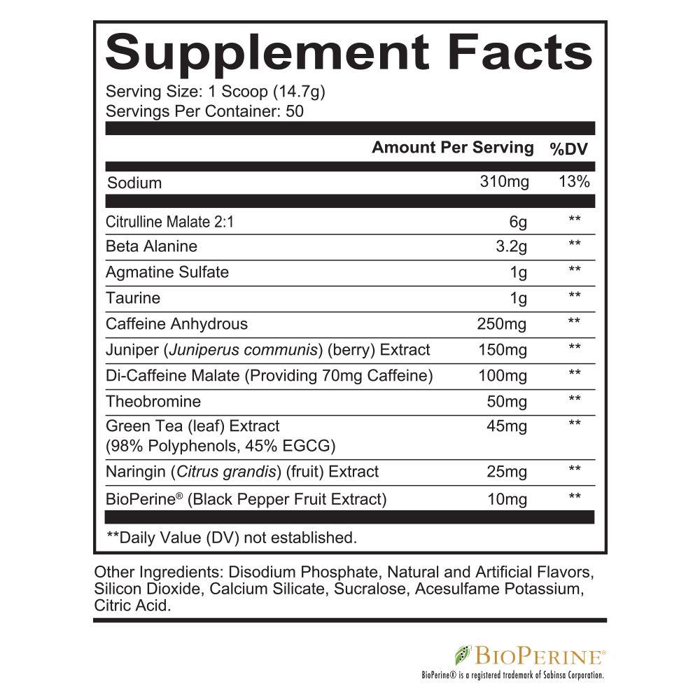 TOTAL WAR PREWORKOUT (50 Servings)