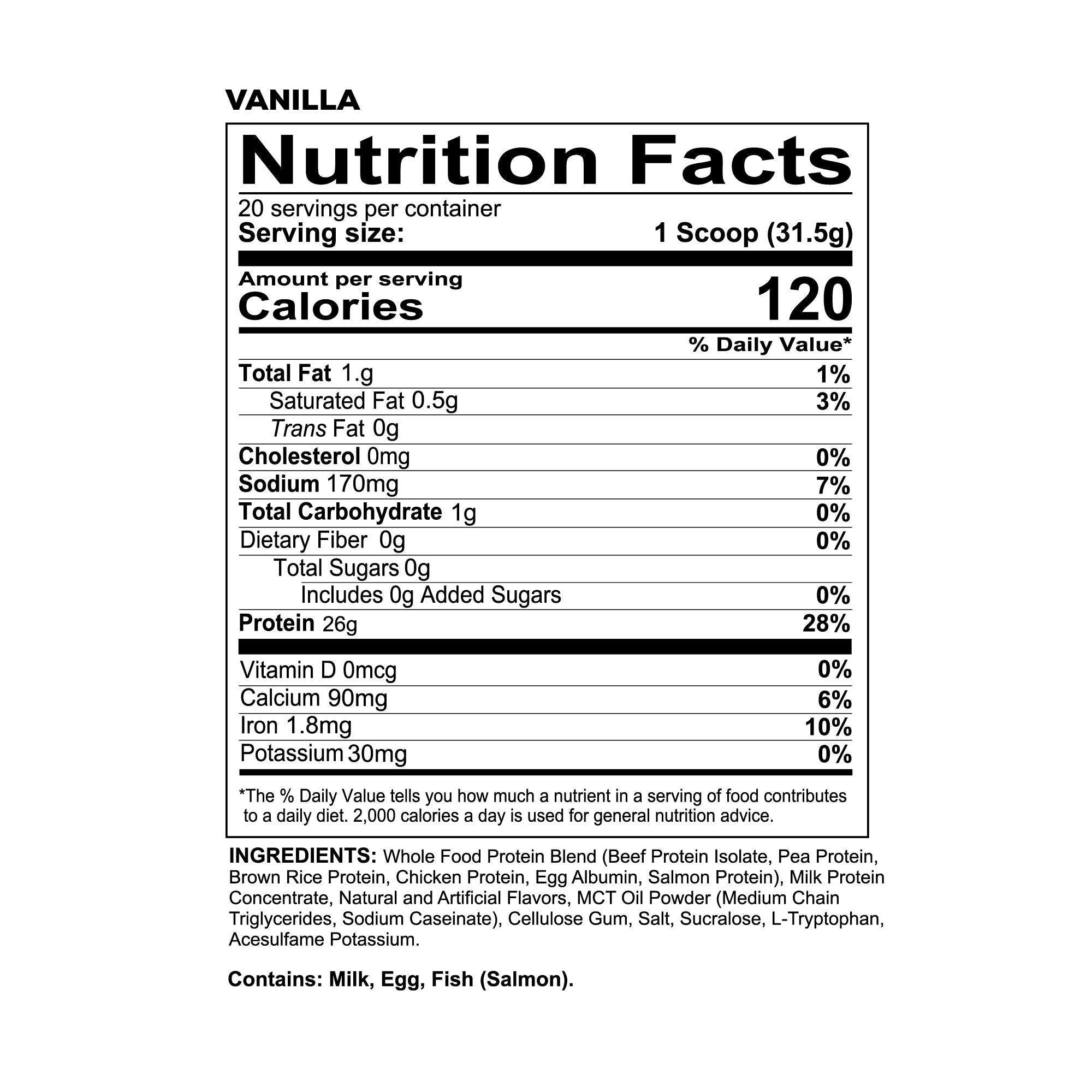 MRE LITE Whole Food Protein - 20 Servings